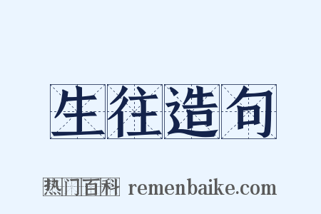 生往造句是什么意思的图片